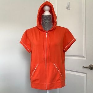 N.Y.L. Stretch Hooded Full Zip Up Women's Jacket, Size L